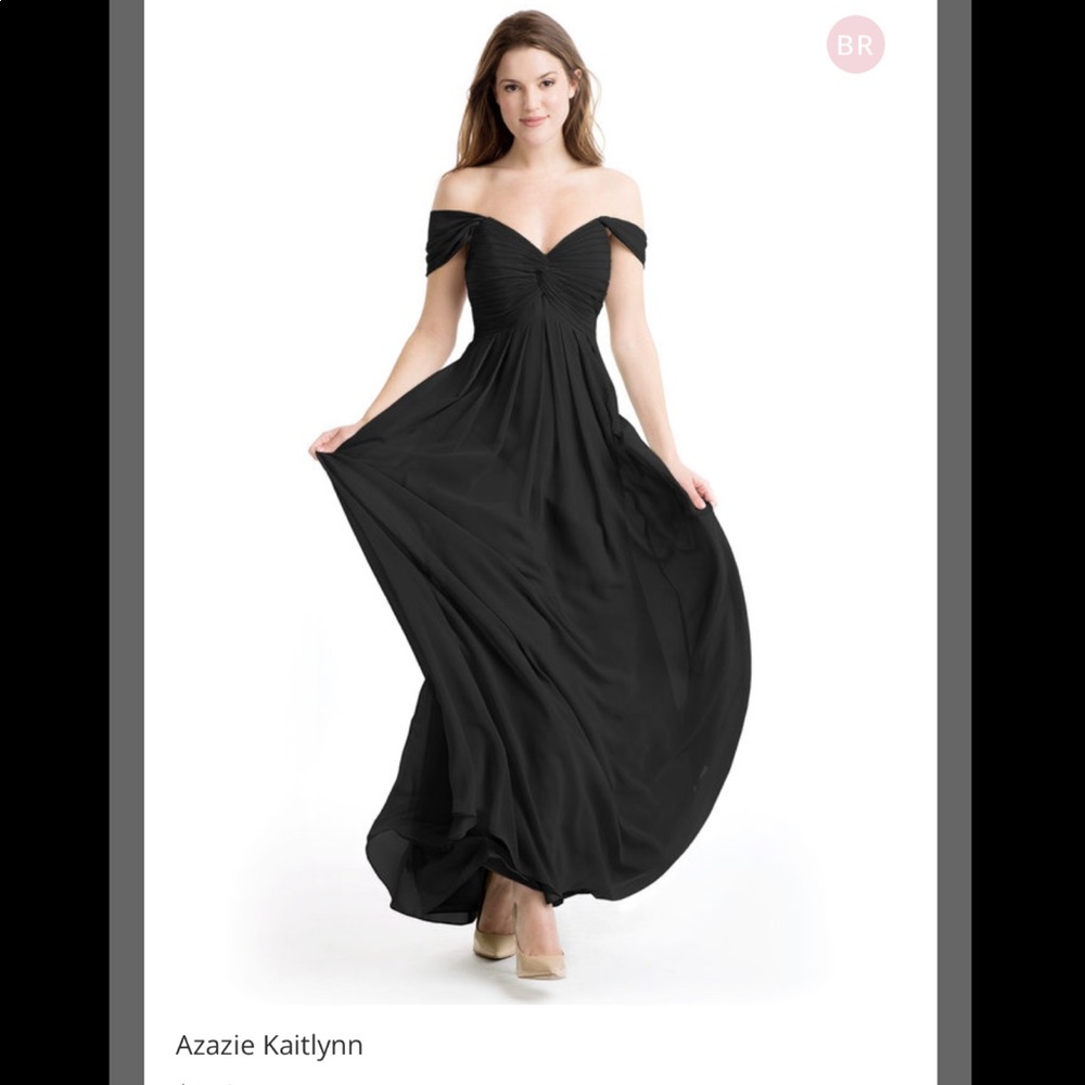Azazie Kaitlynn Black size A2